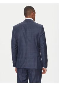 BOSS Garnitur H-Huge 50535401 Niebieski Slim Fit. Kolor: niebieski. Materiał: wełna #8