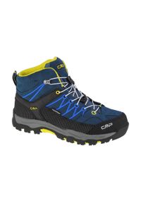 Buty trekkingowe dziewczęce, CMP Rigel Mid Kids. Kolor: niebieski, wielokolorowy, czarny