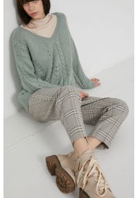 medicine - Medicine - Sweter Bohemian. Kolor: zielony. Materiał: dzianina. Wzór: ze splotem #4
