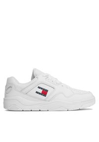 Tommy Jeans Sneakersy Tjm Leather Outsole Color EM0EM01350 Biały. Kolor: biały