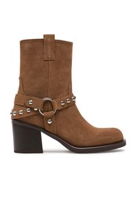 Aldo Botki Albai 13848387 Brązowy. Kolor: brązowy. Materiał: zamsz, skóra