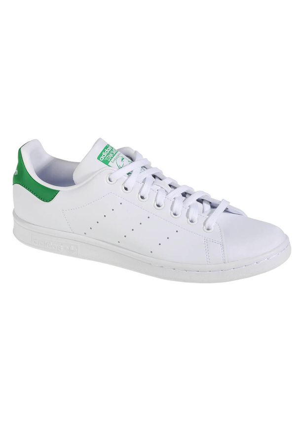 Adidas - Buty do chodzenia męskie adidas STAN SMITH. Kolor: biały, wielokolorowy, zielony. Model: Adidas Stan Smith. Sport: turystyka piesza