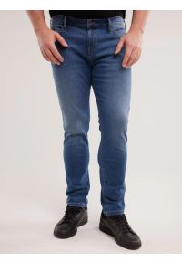 Big-Star - Jeansy męskie dopasowane niebieskie Tedd 356. Stan: obniżony. Kolor: niebieski. Sezon: wiosna. Styl: elegancki #8