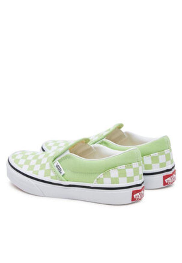 Vans Tenisówki Classic Slip-On VN000D0JE2Y1 Zielony. Zapięcie: bez zapięcia. Kolor: zielony. Materiał: materiał