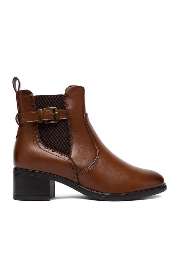 Clara Barson Botki CEO-RE21E838-27 Brązowy. Kolor: brązowy. Materiał: materiał