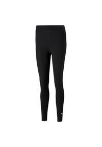 Legginsy Puma Ess Logo, Kobiety. Kolor: czarny. Materiał: bawełna, materiał. Sport: fitness