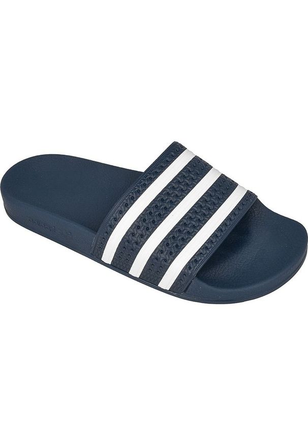 Adidas - Klapki adidas Originals Adilette M 288022 niebieskie. Kolor: niebieski. Materiał: syntetyk, materiał. Wzór: paski