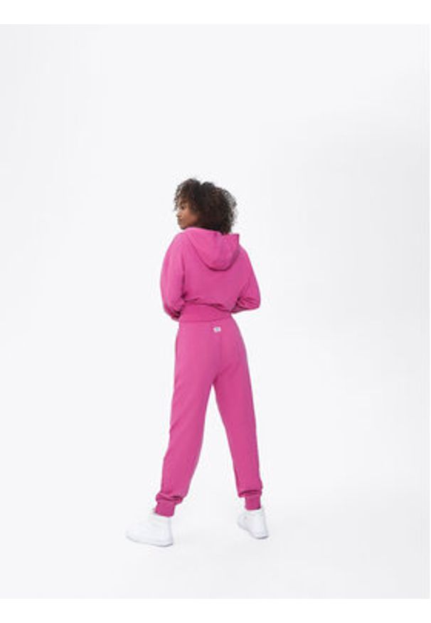 Sprandi Spodnie dresowe SP22-SPD102 Różowy Relaxed Fit. Kolor: różowy. Materiał: dresówka, bawełna