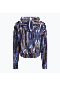 Fila - Bluza damska FILA Ceyrat AOP Cropped Hoody. Kolor: niebieski