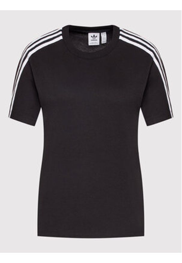 Adidas - adidas T-Shirt Tight Tee HF7457 Czarny Regular Fit. Kolor: czarny. Materiał: bawełna