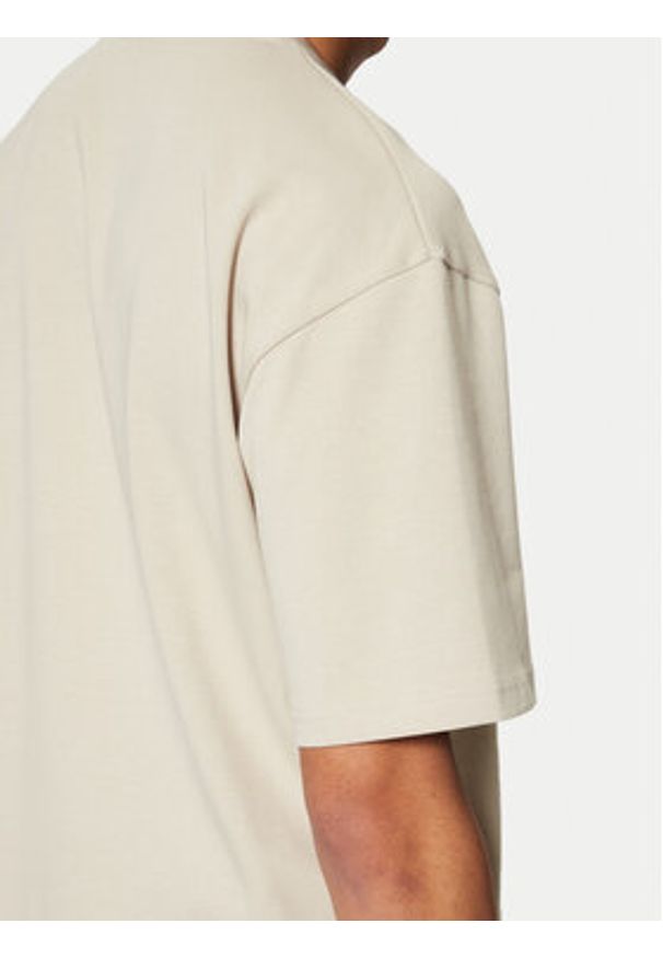 Only & Sons T-Shirt Caspian 22031940 Beżowy Authentic Fit. Kolor: beżowy. Materiał: bawełna