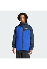 Adidas - Kurtka Terrex Multi 2L RAIN.RDY. Kolor: wielokolorowy, niebieski, fioletowy. Materiał: materiał