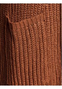Brave Soul Kardigan LKC-230FINDHORN Brązowy Regular Fit. Kolor: brązowy. Materiał: wiskoza #3
