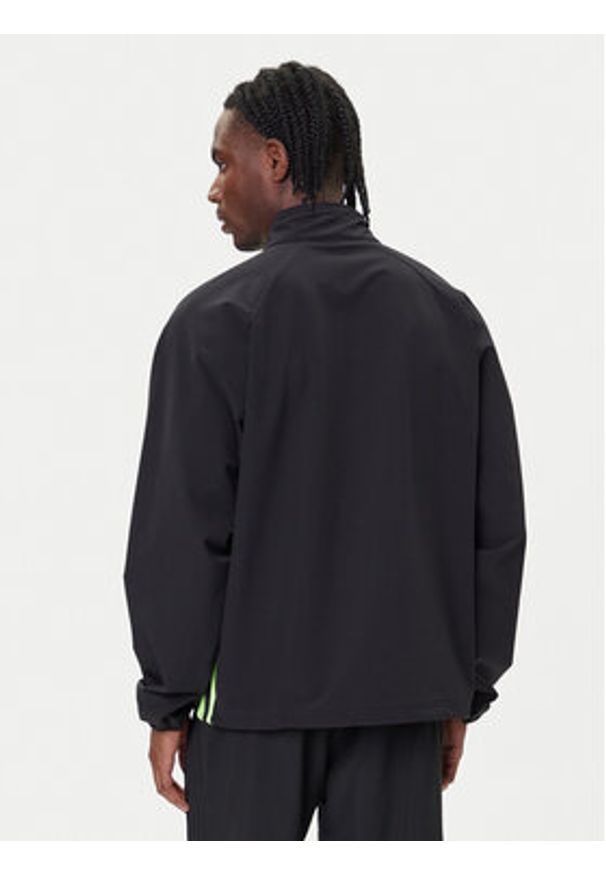 Adidas - adidas Bluza adicolor Woven Drill JW5957 Czarny Loose Fit. Kolor: czarny. Materiał: syntetyk