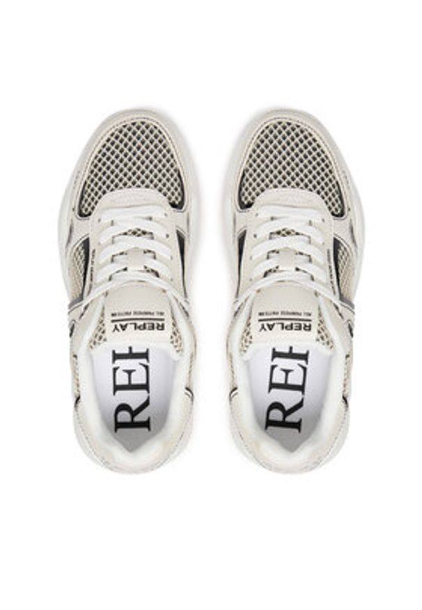 Replay - REPLAY Sneakersy GWS7Z .000.C0008S Biały. Kolor: biały. Materiał: materiał
