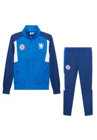 CHELSEA - Dres piłkarski dziecięcy Chelsea 23/24. Kolor: niebieski. Materiał: dresówka. Styl: sportowy
