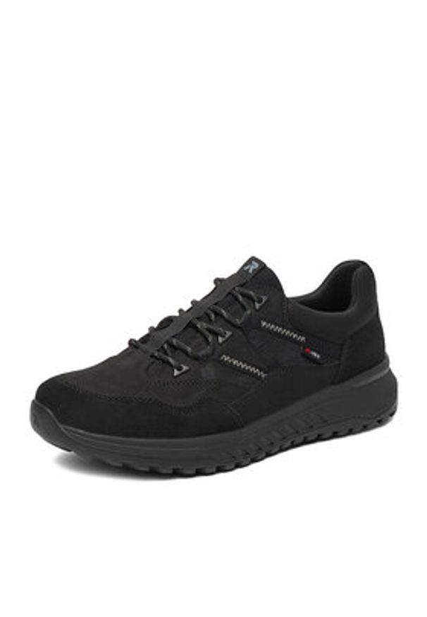 Rieker Sneakersy U0104-00 Czarny. Kolor: czarny. Materiał: skóra, nubuk