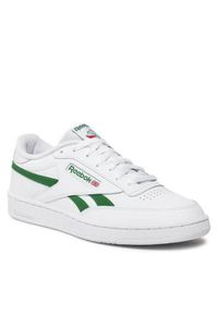Buty do chodzenia męskie Reebok Club C Revenge. Zapięcie: sznurówki. Kolor: zielony, biały, wielokolorowy. Materiał: materiał, skóra. Szerokość cholewki: normalna. Model: Reebok Club. Sport: turystyka piesza #1