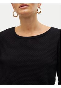 Vero Moda Sweter Care 10136644 Czarny Regular Fit. Kolor: czarny. Materiał: bawełna #5
