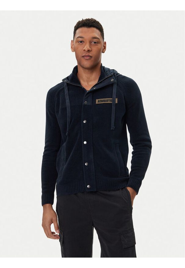 Aeronautica Militare Bluza 252MA1575UL00539 Granatowy Regular Fit. Kolor: niebieski. Materiał: bawełna