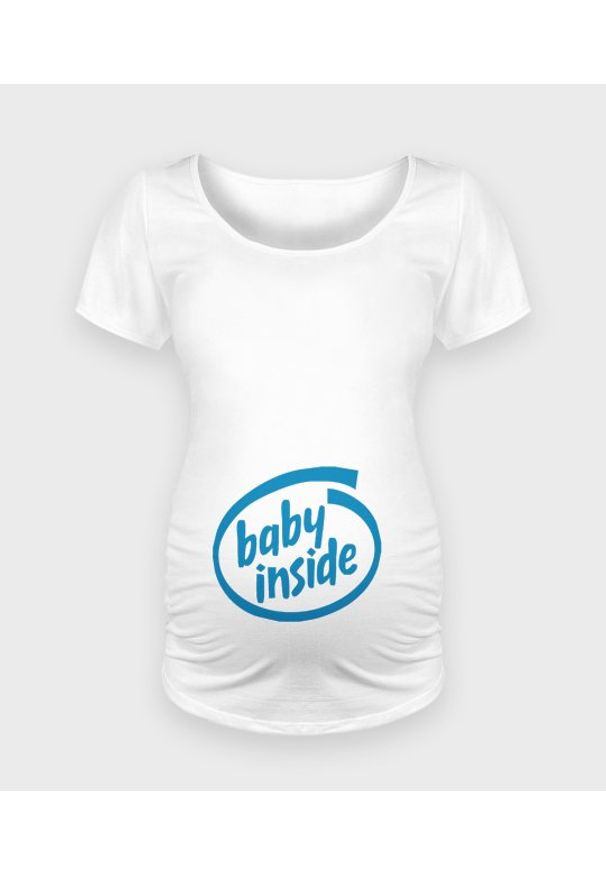 MegaKoszulki - Koszulka damska ciążowa - Oversize Baby Inside - Ciąża. Kolekcja: moda ciążowa