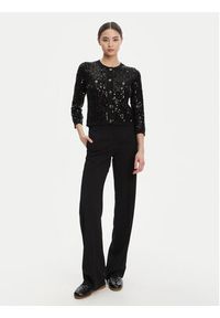 Marella Kardigan Siena1 2523346094 Czarny Regular Fit. Kolor: czarny. Materiał: bawełna #3