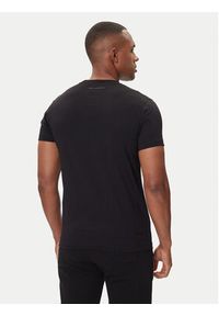Karl Lagerfeld - KARL LAGERFELD T-Shirt 755061 554242 Czarny Regular Fit. Typ kołnierza: dekolt w karo. Kolor: czarny. Materiał: bawełna #3