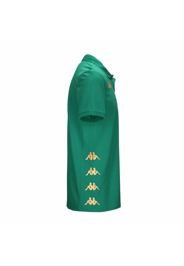 Polo Kappa Gastio. Typ kołnierza: polo. Kolor: zielony