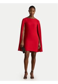 Lauren Ralph Lauren - LAUREN RALPH LAUREN Sukienka koktajlowa 253980921004 Czerwony Slim Fit. Kolor: czerwony. Materiał: syntetyk. Styl: wizytowy