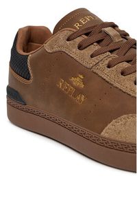 Replay - REPLAY Sneakersy GMSD7.000.C0004S Brązowy. Kolor: brązowy. Materiał: skóra #5