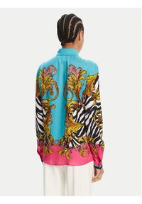 Versace Jeans Couture Koszula 78HAL2P1 Niebieski Regular Fit. Kolor: niebieski. Materiał: wiskoza