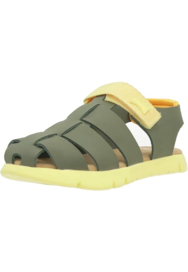 Camper - Sandały CAMPER LAMPER ROMERO Zielony. Kolor: zielony. Materiał: skóra. Sezon: lato