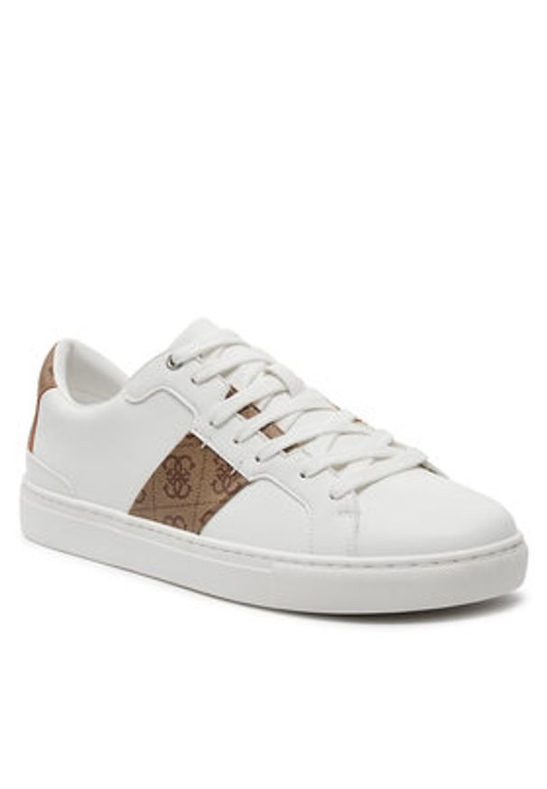 Guess Sneakersy FMTTOG ELL12 Biały. Kolor: biały. Materiał: skóra