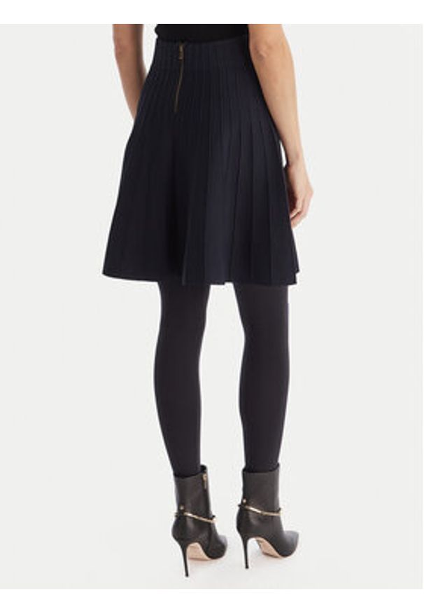 Guess Spódnica mini W5YD65 Z0130 Granatowy Regular Fit. Kolor: niebieski. Materiał: wiskoza