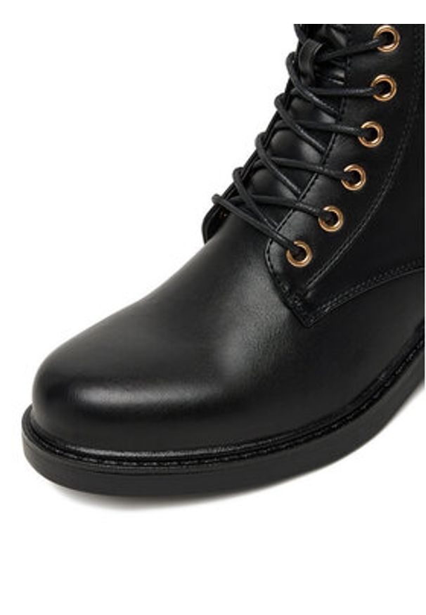 DeeZee Trzewiki HX24022-1 Czarny. Kolor: czarny. Materiał: materiał