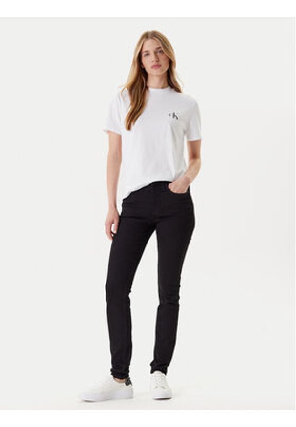 Calvin Klein Jeans Jeansy LV047C777G Czarny Skinny Fit. Kolor: czarny