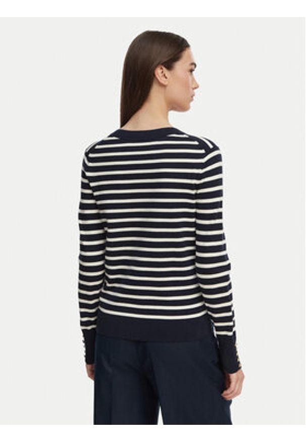 TOMMY HILFIGER - Tommy Hilfiger Sweter WW0WW40098 Granatowy Regular Fit. Kolor: niebieski. Materiał: syntetyk