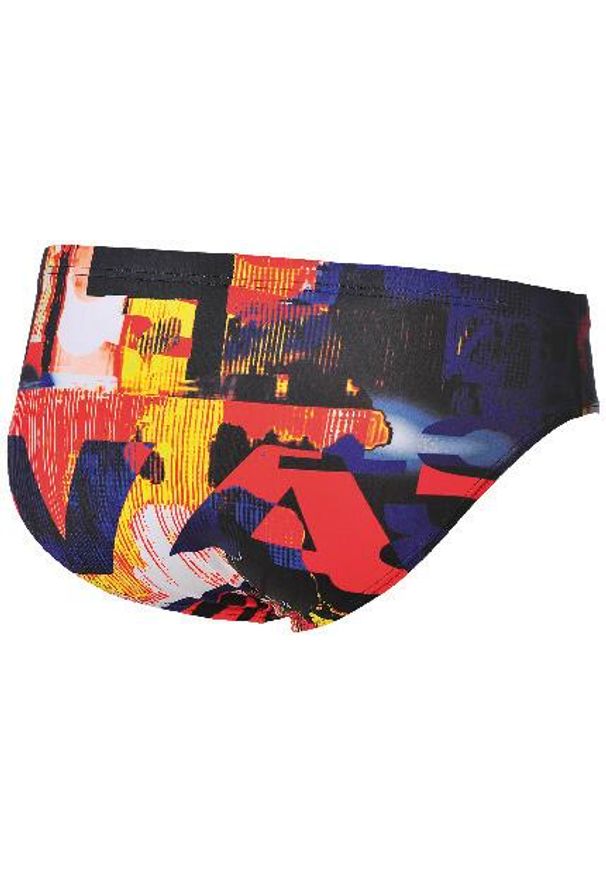 Kąpielówki slipy męskie na basen Arena Instinct Brief. Kolor: czerwony, wielokolorowy, żółty, czarny