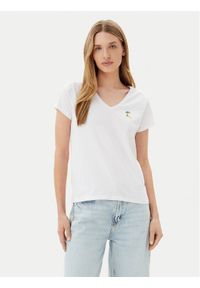 Pieces T-Shirt Tilly 17157705 Biały Regular Fit. Kolor: biały. Materiał: bawełna