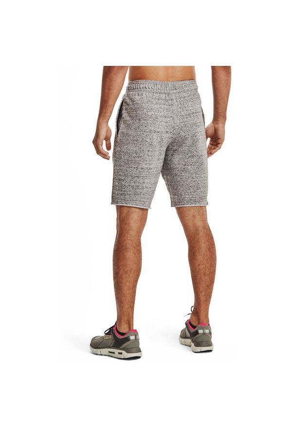 Spodenki Under Armour Rival Terry, Mężczyźni. Kolor: biały, wielokolorowy, szary. Materiał: bawełna, materiał