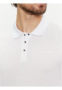 Karl Lagerfeld - KARL LAGERFELD Polo 745000 542200 Biały Regular Fit. Typ kołnierza: polo. Kolor: biały. Materiał: bawełna #2