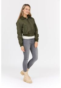 Kenzo - KENZO Zielona kurtka bomberka damska boke flower, Rozmiar XS. Kolor: zielony