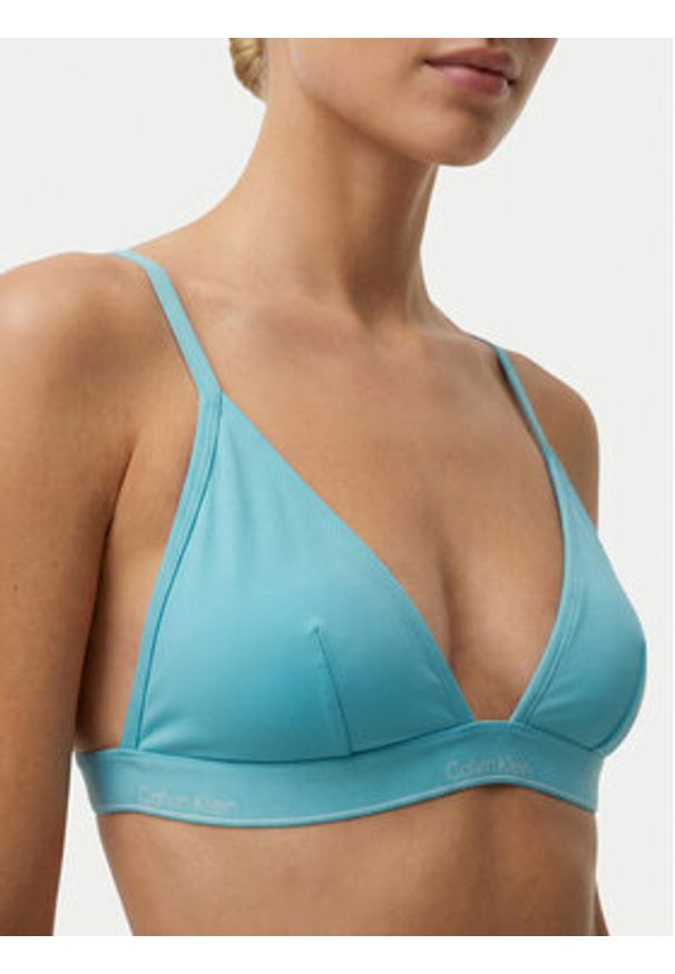 Calvin Klein Swimwear Góra od bikini LV00Q61208 Niebieski. Kolor: niebieski. Materiał: syntetyk