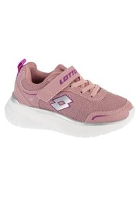 LOTTO - Buty dla dziewczynki do chodzenia Lotto EXERTIV K. Kolor: biały, wielokolorowy, różowy. Sport: turystyka piesza #1