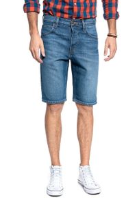 Lee - MĘSKIE SPODENKI JEANSOWE LEE 5 POCKET SHORT RIGID MID L73ELJWG 112120481. Materiał: jeans #7