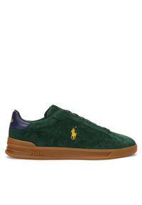 Polo Ralph Lauren Sneakersy 809940313002 Zielony. Kolor: zielony. Materiał: skóra, zamsz