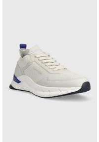Calvin Klein sneakersy LOW TOP LACE UP MIX kolor szary. Kolor: szary. Materiał: materiał, włókno, guma #2