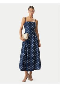 Rinascimento Sukienka koktajlowa CFC0129296003 Niebieski Regular Fit. Kolor: niebieski. Materiał: syntetyk. Styl: wizytowy #2