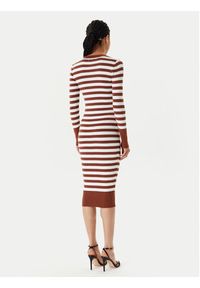 Fracomina Sukienka dzianinowa FS24WD5003K459N8 Brązowy Slim Fit. Kolor: brązowy. Materiał: syntetyk #5