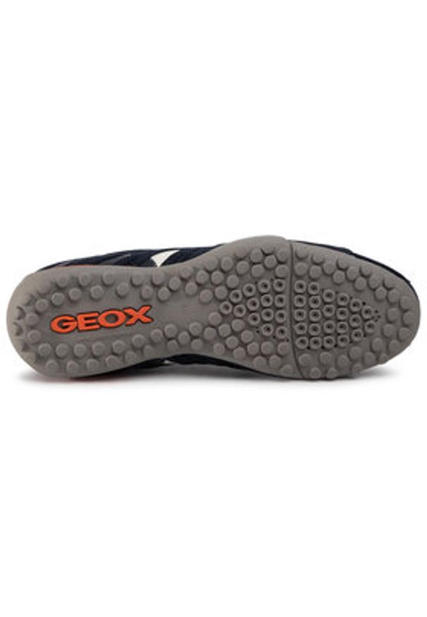 Geox Półbuty U Snake L U4207L 02214 C4002 Granatowy. Kolor: niebieski. Materiał: zamsz, skóra